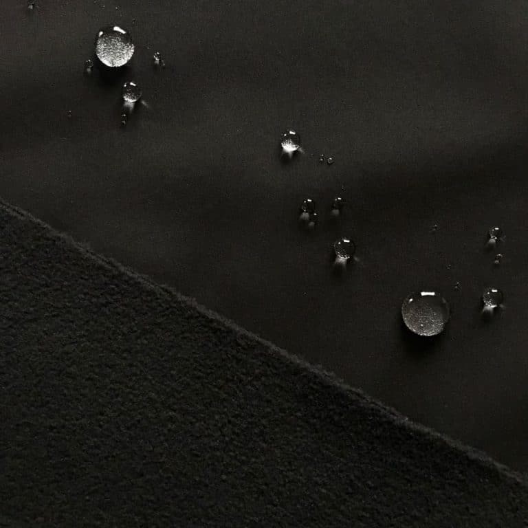 92% POLEYESTER 8% SPANDEX SOFTSHELL FABRIC  2 OR 3LAYERS (BONDED WITH PONGEE+FLEECE)